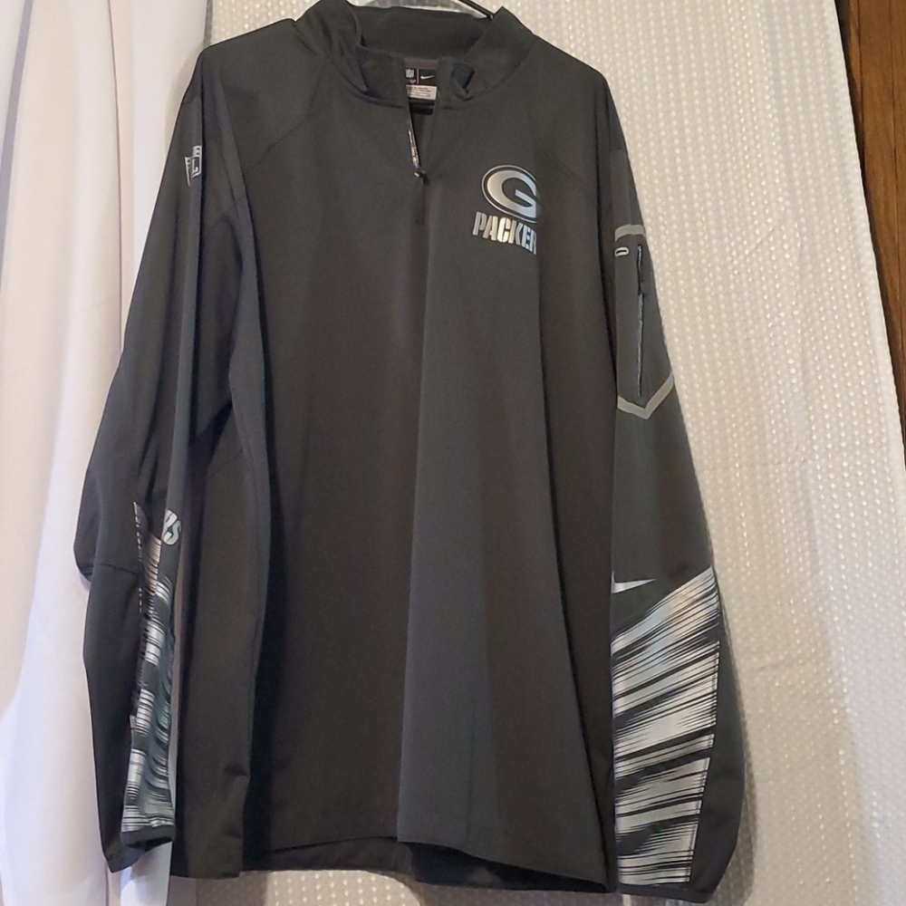 Nike On Field Green Bay Packer half zip